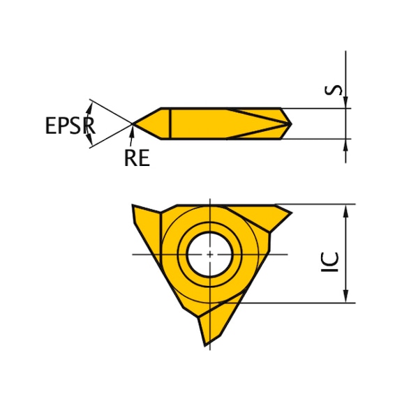 SMTTR16036001 UTI20T MITSUBISHI, WSP, Gewindeschneiden, unbeschichtet - SMTT, Wendeschneidplatte, Gewindedrehen