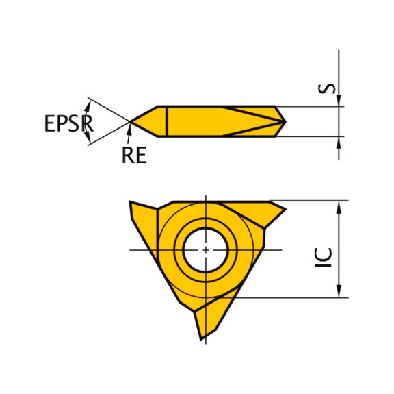 SMTTR16036002 UTI20T MITSUBISHI, WSP, Gewindeschneiden, unbeschichtet - SMTT, Wendeschneidplatte, Gewindedrehen
