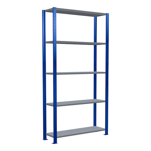 SCHULTE basic shelving Steck MULTIplus250 galvanized/5 shelves 2000x1000x300 No. 12930-B - Shelving (workshop)