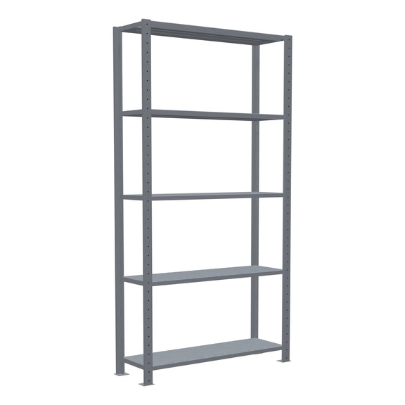 SCHULTE basic shelving Steck MULTIplus250 galvanized 5 shelves 2000x1000x300 No. 12930 - Shelving (workshop)