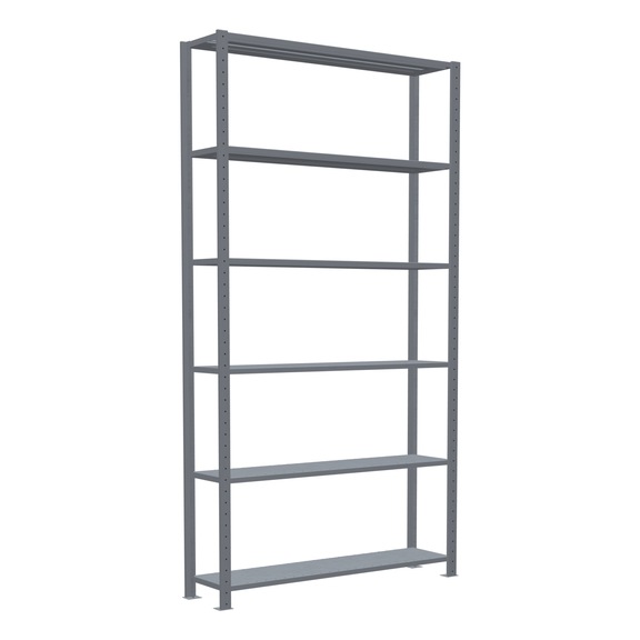 SCHULTE Basic shelving Steck MULTIplus250 6 shelves 2500x1300x300 No. 12931-130 - Shelving (workshop)