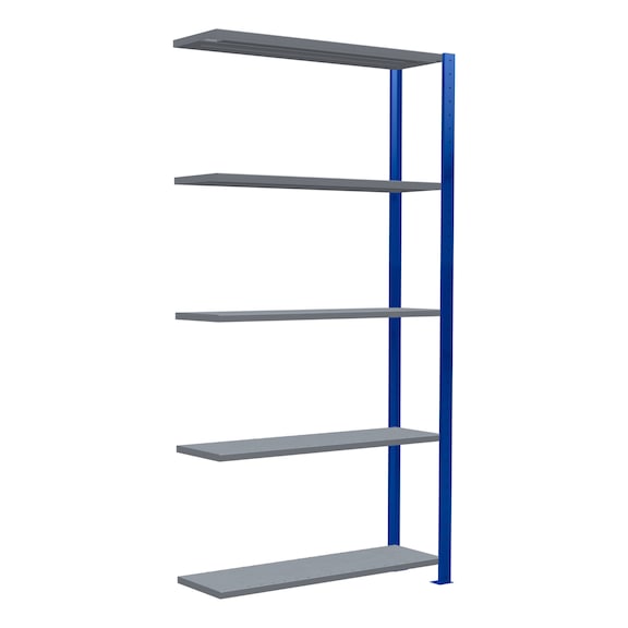 SCHULTE add-on shelving Steck MULTIplus250 galvanized/5 shelves 2000x1000x300 No. 12935-B - Shelving (workshop)