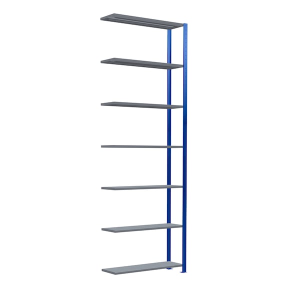 SCHULTE add-on shelving Steck MULTIplus250 galvanized/7 shelves 3000x1000x300 No. 12937-B - Shelving (workshop)