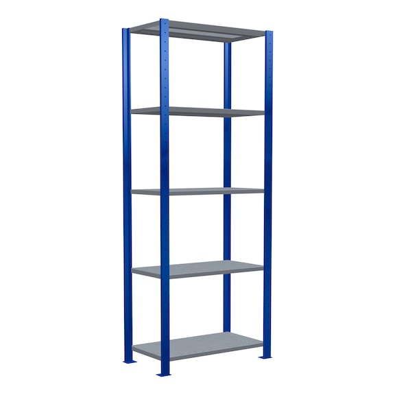 SCHULTE Basic shelving Steck MULTIplus250 /5 shelves 2000x750x400 No. 12940-75-B - Shelving (workshop)