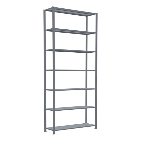 SCHULTE Basic shelving Steck MULTIplus250 7 shelves 3000x1300x400 No. 12942-130 - Shelving (workshop)