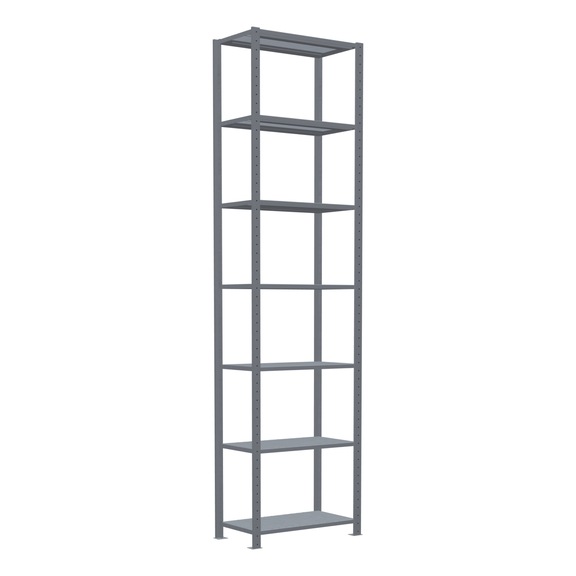 SCHULTE basic shelving Steck MULTIplus250 galvanized 7 shelves 3000x750x400 No. 12942-75 - Shelving (workshop)