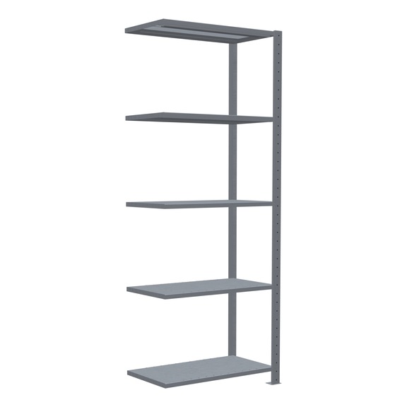 SCHULTE add-on shelving Steck MULTIplus250 galvanized 5 shelves 2000x750x400 No. 12945-75 - Shelving (workshop)