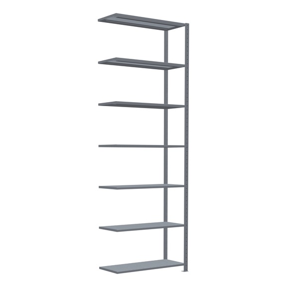 SCHULTE add-on shelving Steck MULTIplus250 galvanized 7 shelves 3000x1000x400 No. 12947 - Shelving (workshop)
