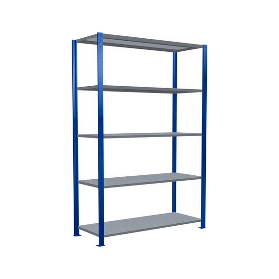 SCHULTE Basic shelving Steck MULTIplus250 /5 shelves 2000x1300x500 No. 12950-130-B - Shelving (workshop)