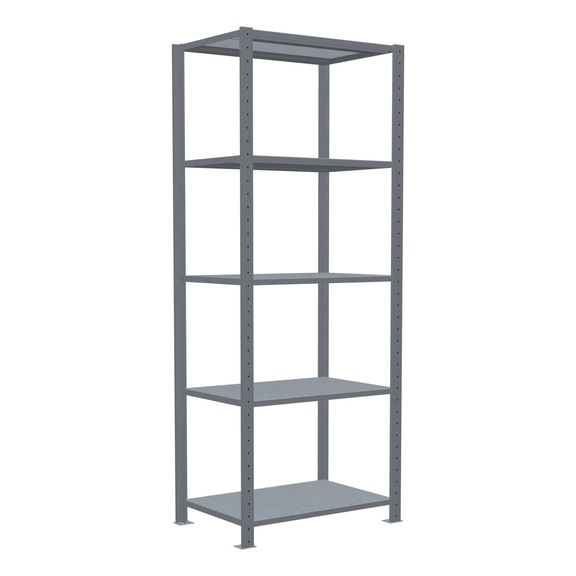 SCHULTE basic shelving Steck MULTIplus250 galvanized 5 shelves 2000x750x500 No. 12950-75 - Shelving (workshop)