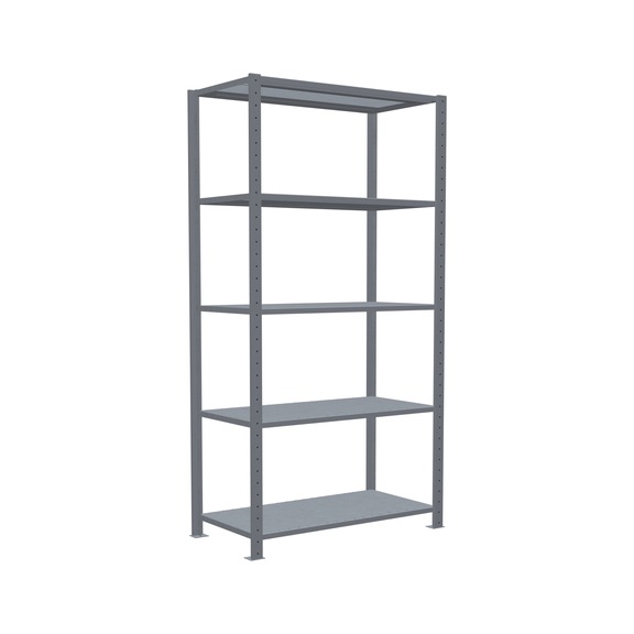 SCHULTE basic shelving Steck MULTIplus250 galvanized 5 shelves 2000x1000x500 No. 12950 - Shelving (workshop)