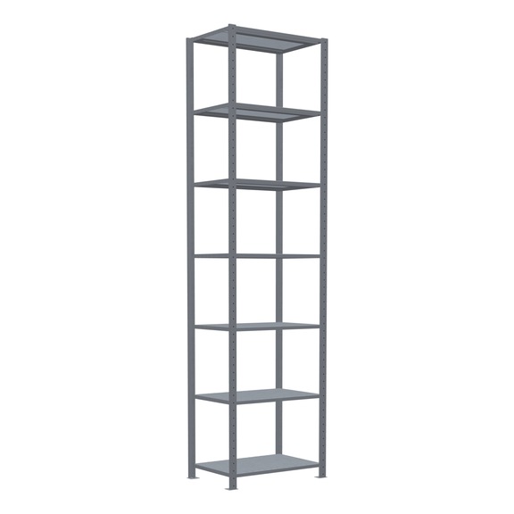 SCHULTE basic shelving Steck MULTIplus250 galvanized 7 shelves 3000x750x500 No. 12952-75 - Shelving (workshop)