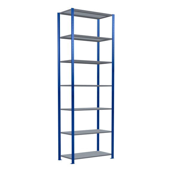 SCHULTE basic shelving Steck MULTIplus250 galvanized/7 shelves 3000x1000x500 No. 12952-B - Shelving (workshop)