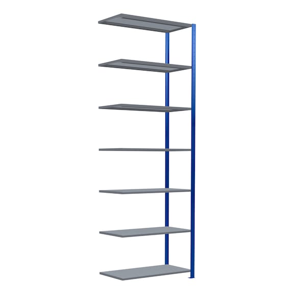SCHULTE add-on shelving Steck MULTIplus250 galvanized/7 shelves 3000x1000x500 No. 12957-B - Shelving (workshop)