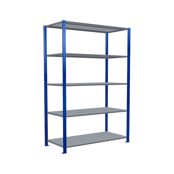 SCHULTE Basic shelving Steck MULTIplus250 /5 shelves 2000x1300x600 No. 12960-130-B - Shelving (workshop)