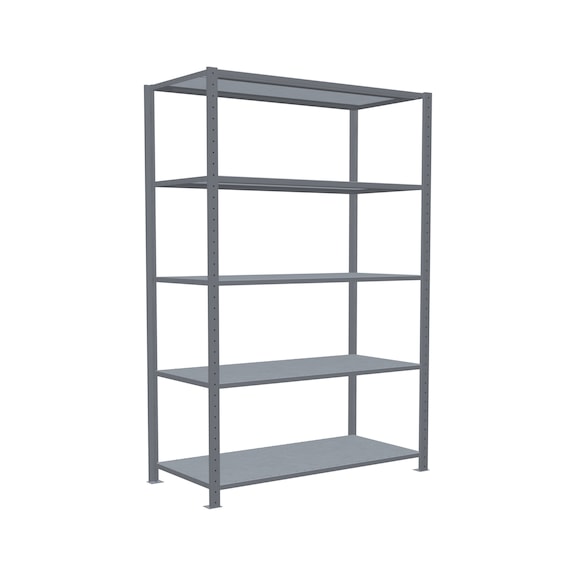 SCHULTE basic shelving Steck MULTIplus250 5 shelves 2000x1300x600 No. 12960-130 - Shelving (workshop)