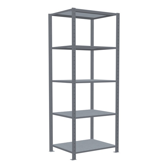 SCHULTE basic shelving Steck MULTIplus250 galvanized 5 shelves 2000x750x600 No. 12960-75 - Shelving (workshop)