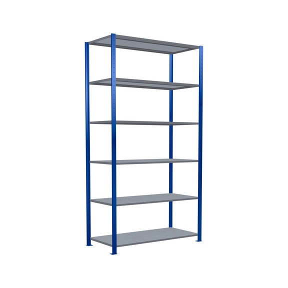 SCHULTE Basic shelving Steck MULTIplus250 /6 shelves 2500x1300x600 No. 12961-130-B - Shelving (workshop)