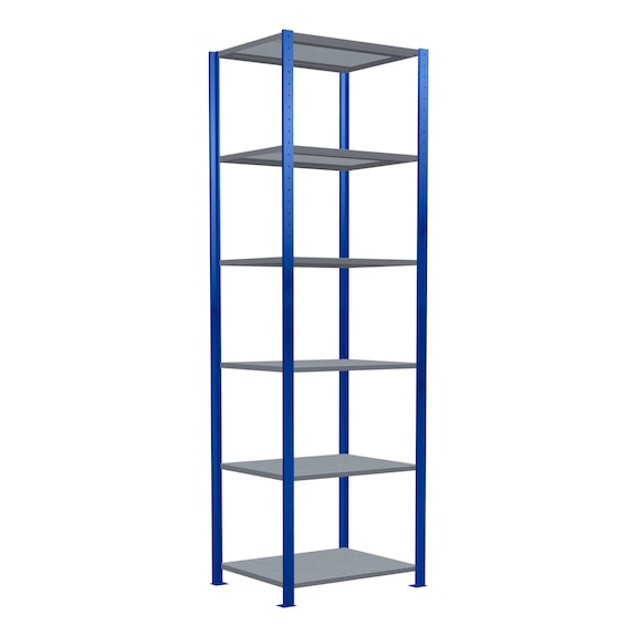 SCHULTE Basic shelving Steck MULTIplus250 /6 shelves 2500x750x600 No. 12961-75-B - Shelving (workshop)