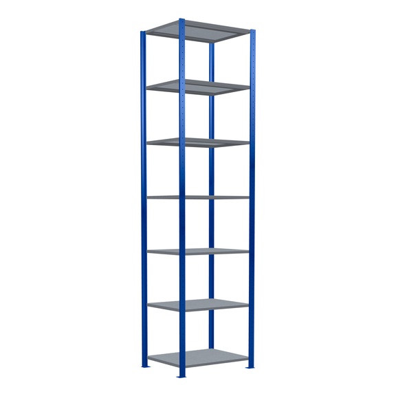 SCHULTE Basic shelving Steck MULTIplus250 /7 shelves 3000x750x600 No. 12962-75-B - Shelving (workshop)