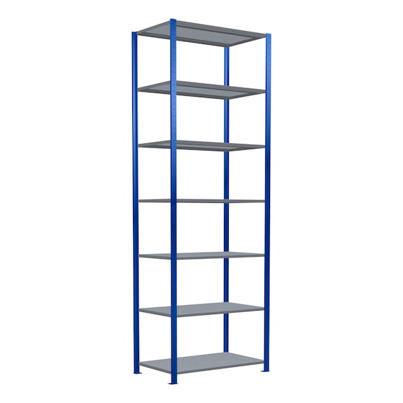 SCHULTE basic shelving Steck MULTIplus250 galvanized/7 shelves 3000x1000x600 No. 12962-B - Shelving (workshop)