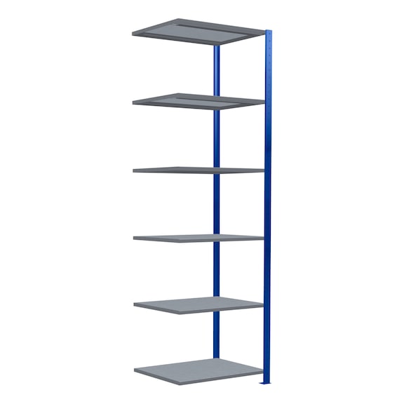 SCHULTE add-on shelving Steck MULTIplus250 /6 shelves 2500x750x600 No 12966-75-B - Shelving (workshop)
