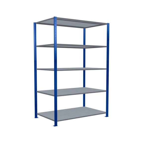 SCHULTE Basic shelving Steck MULTIplus250 /5 shelves 2000x1300x800 No. 12980-130-B - Shelving (workshop)
