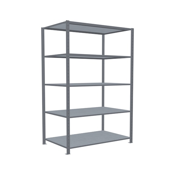 SCHULTE Basic shelving Steck MULTIplus250 5 shelves 2000x1300x800 No. 12980-130 - Shelving (workshop)