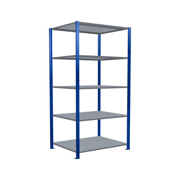 SCHULTE basic shelving Steck MULTIplus250 galvanized/5 shelves 2000x1000x800 No. 12980-B - Shelving (workshop)