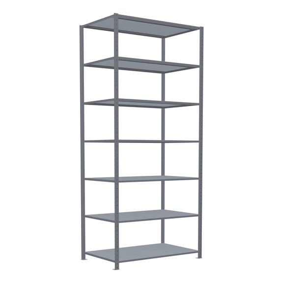 SCHULTE basic shelving Steck MULTIplus250 7 shelves 3000x1300x800 No. 12982-130 - Shelving (workshop)