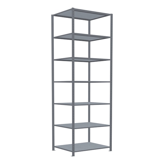 SCHULTE basic shelving Steck MULTIplus250 galvanized 7 shelves 3000x1000x800 No. 12982 - Shelving (workshop)
