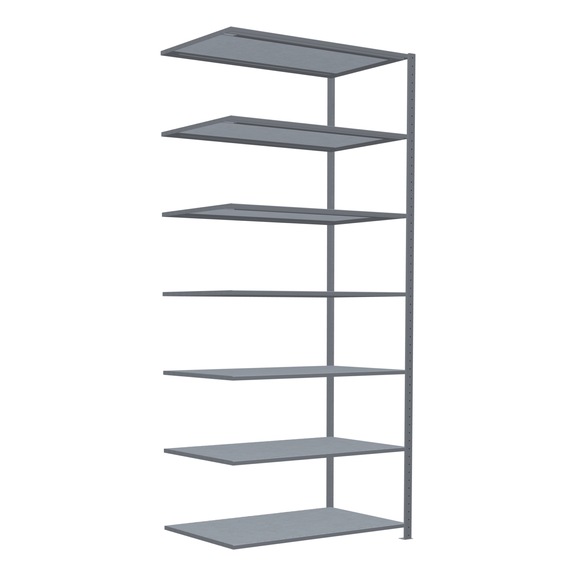 SCHULTE add-on shelving Steck MULTIplus250 7 shelves 3000x1300x800 No. 12987-130 - Shelving (workshop)