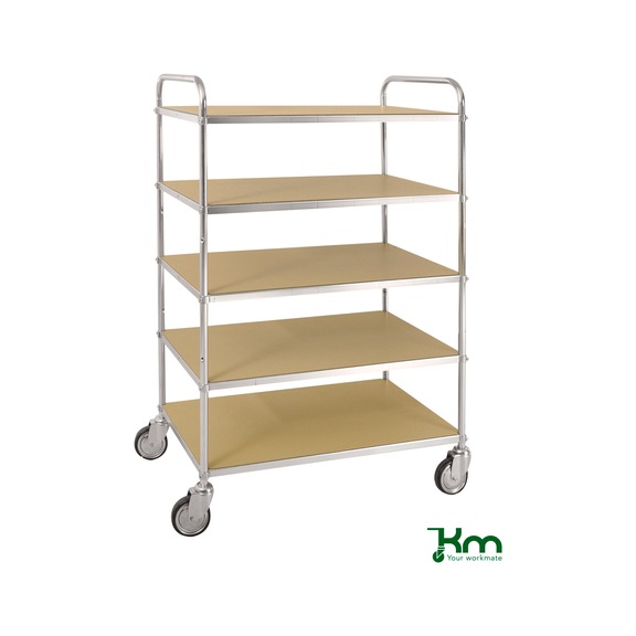 Chariot à étagères ESD 4 zones de charg., capacité de charge 250 kg 980x585 mm - Chariot à étagères ESD, capacité de charge 250 kg