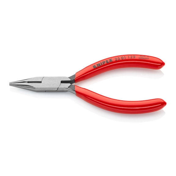 KNIPEX Round nose pliers with cutting edge 125 mm Article 25 01 125 - Flat nose pliers