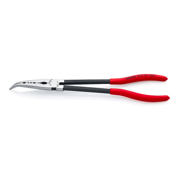 KNIPEX Assembly pliers long version curved 280 mm Article 28 81 280 - Pliers (other)