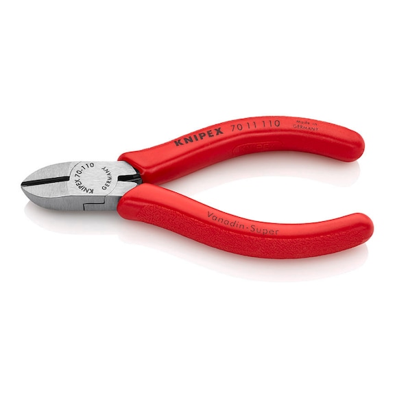 KNIPEX Seitenschneider mit Kunststoffgriffen 110 mm Artikel 70 11 110 - Seitenschneider