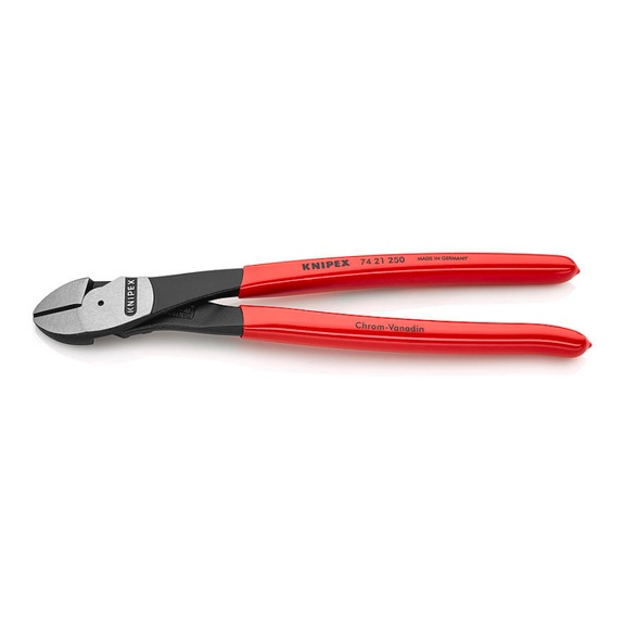 KNIPEX Kraft-Seitenschneider mit Kunststoffgriffen 250 mm Artikel 74 21 250 - Seitenschneider