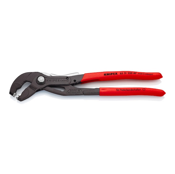 KNIPEX Spring band clamp pliers with locking device 250 mm Article 85 51 250 AF - Pipe wrench