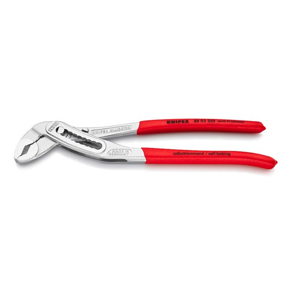 KNIPEX Alligator water pump pliers chrome-plated 250 mm Article 88 03 250 - Water pump pliers