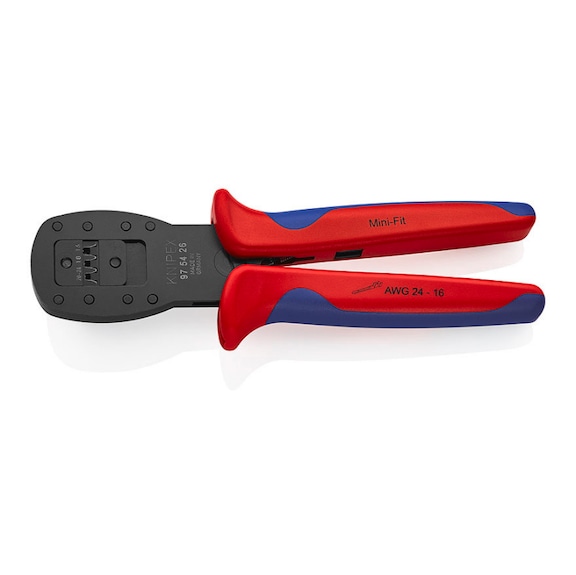 KNIPEX Zange für Mini-Fit von Molex LLC brüniert 190 mm Artikel 97 54 26 - Crimpzange