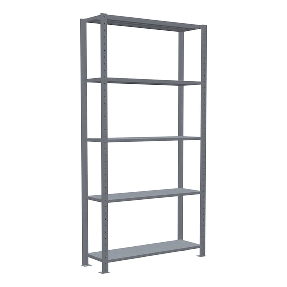 SCHULTE basic shelving plug-in MULTIplus85 galvanized 5 shelves 2000x1000x300 No. 13130 - Shelving (workshop)