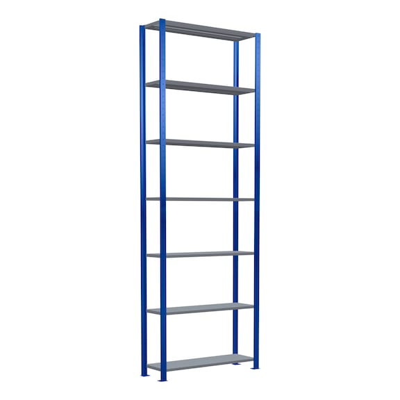 SCHULTE basic shelving Steck MULTIplus85 galvanized/7 shelves 3000x1000x300 No. 13132-B - Shelving (workshop)