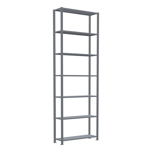 SCHULTE basic shelving Steck MULTIplus85 galvanized 7 shelves 3000x1000x300 No. 13132 - Shelving (workshop)