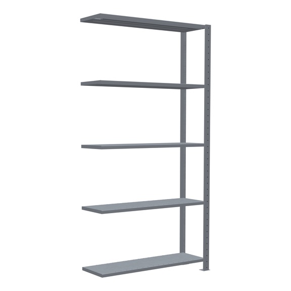 SCHULTE add-on shelving Steck MULTIplus85 galvanized 5 shelves 2000x1000x300 No. 13135 - Shelving (workshop)