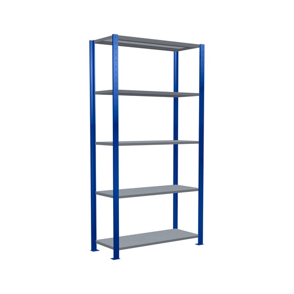 SCHULTE basic shelving Steck MULTIplus85 galvanized/5 shelves 2000x1000x400 No. 13140-B - Shelving (workshop)