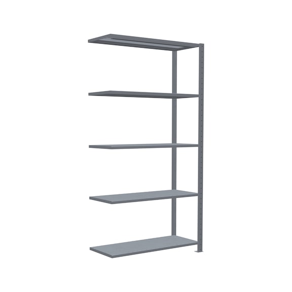 SCHULTE add-on shelving Steck MULTIplus85 galvanized 5 shelves 2000x1000x400 No. 13145 - Shelving (workshop)