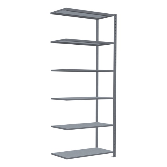 SCHULTE add-on shelving Steck MULTIplus85 galvanized 6 shelves 2500x1000x500 No. 13156 - Shelving (workshop)