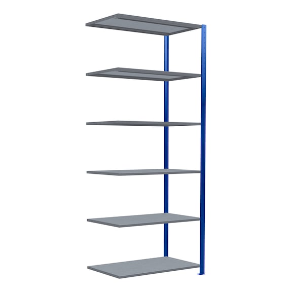 SCHULTE add-on shelf Steck MULTIplus85 galvanized/6 shelves 2500x1000x600 No. 13166-B - Shelving (workshop)