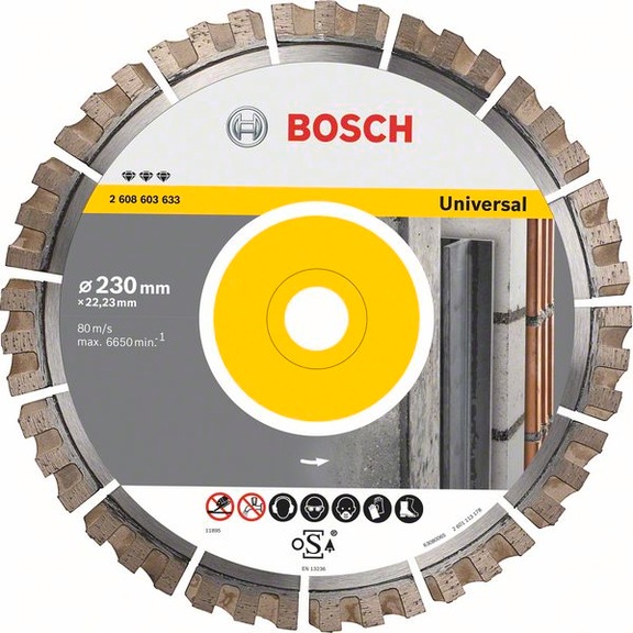 BOSCH Diamond cutting blade Best for Universal for table saws 2608603635 - Diamond cutting disk