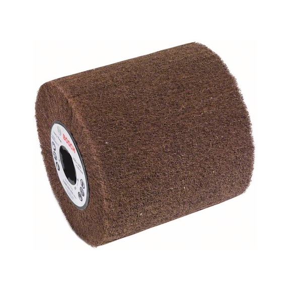 BOSCH Non-woven sanding drum for satin finishers 19 mm medium 100 mm 2608000608 - Abrasive made of bonded abrasive with bore or thread